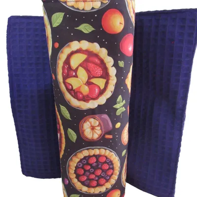 lot 4 feuilles essuie tout lavables motif tartelettes